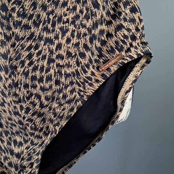 Michael Kors Women Cheetah Print One Piece Halter Top/Strapless Swimsuit Size 10 - Picture 5 of 8
